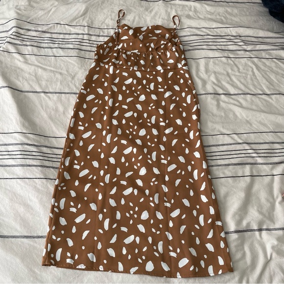 NWT Old Navy cowl neck satin midi dress - Picture 4 of 4